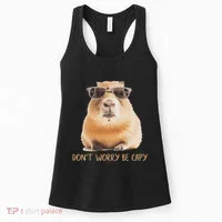 DonT Worry Be Capy Capybara Women's Tank Top thumb 0