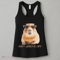 DonT Worry Be Capy Capybara Women's Tank Top thumb 3