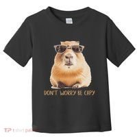 DonT Worry Be Capy Capybara Toddler T-Shirt thumb 0