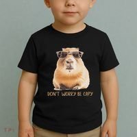 DonT Worry Be Capy Capybara Toddler T-Shirt thumb 2