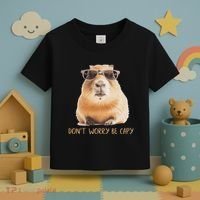 DonT Worry Be Capy Capybara Toddler T-Shirt thumb 3