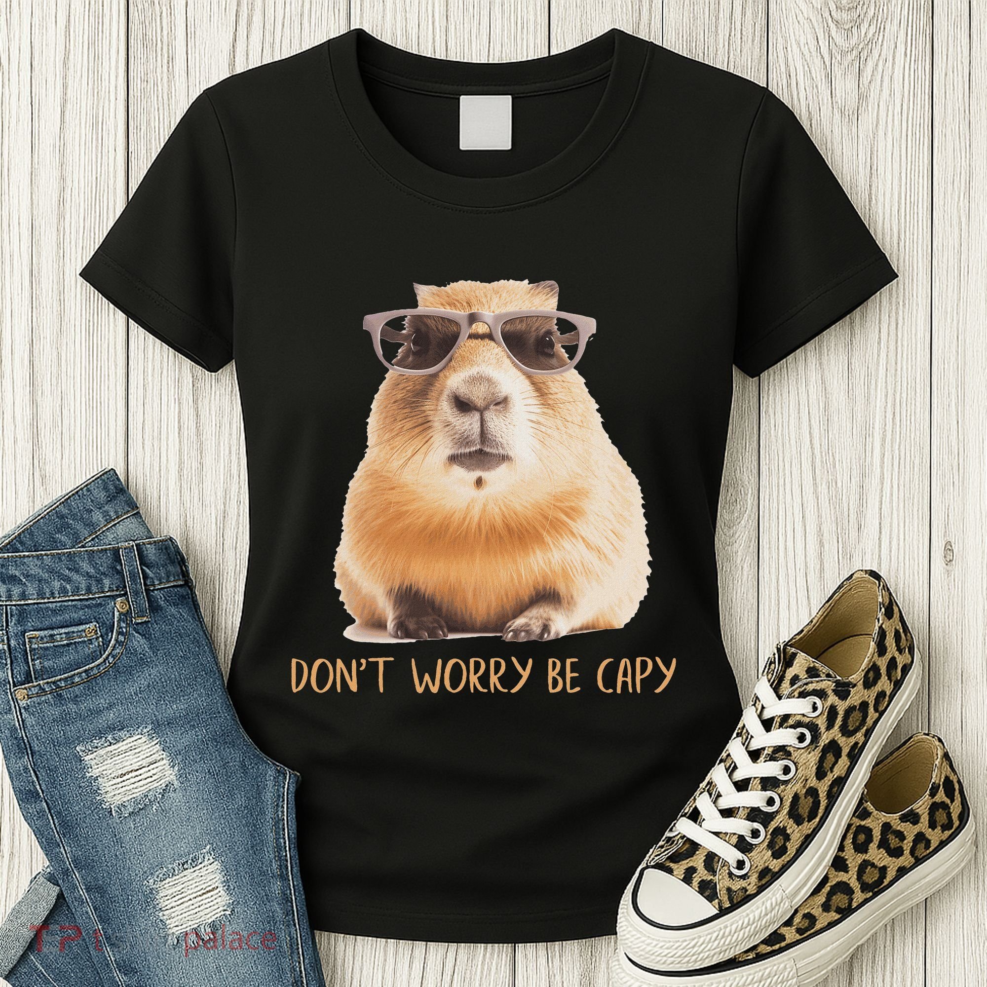 DonT Worry Be Capy Capybara Women's T-Shirt