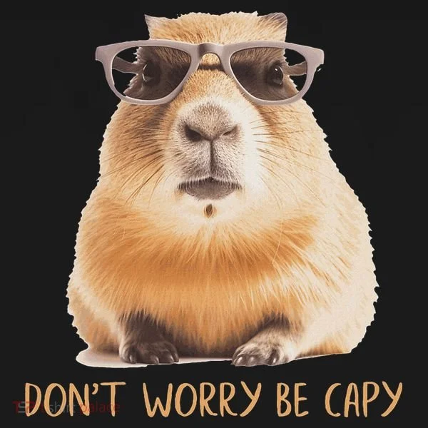 DonT Worry Be Capy Capybara Women's T-Shirt