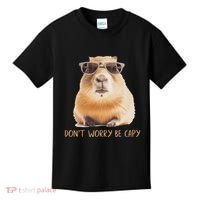DonT Worry Be Capy Capybara Kids T-Shirt thumb 0