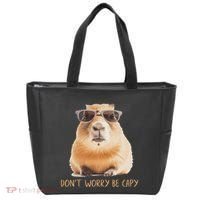 DonT Worry Be Capy Capybara Tote Bag thumb 0