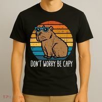 Dont Worry Be Capy Capybara T-Shirt thumb 3