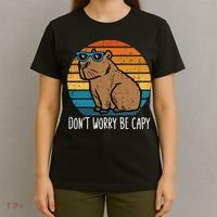 Dont Worry Be Capy Capybara T-Shirt thumb 4
