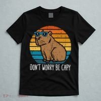 Dont Worry Be Capy Capybara T-Shirt thumb 5