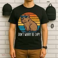 Dont Worry Be Capy Capybara T-Shirt thumb 6