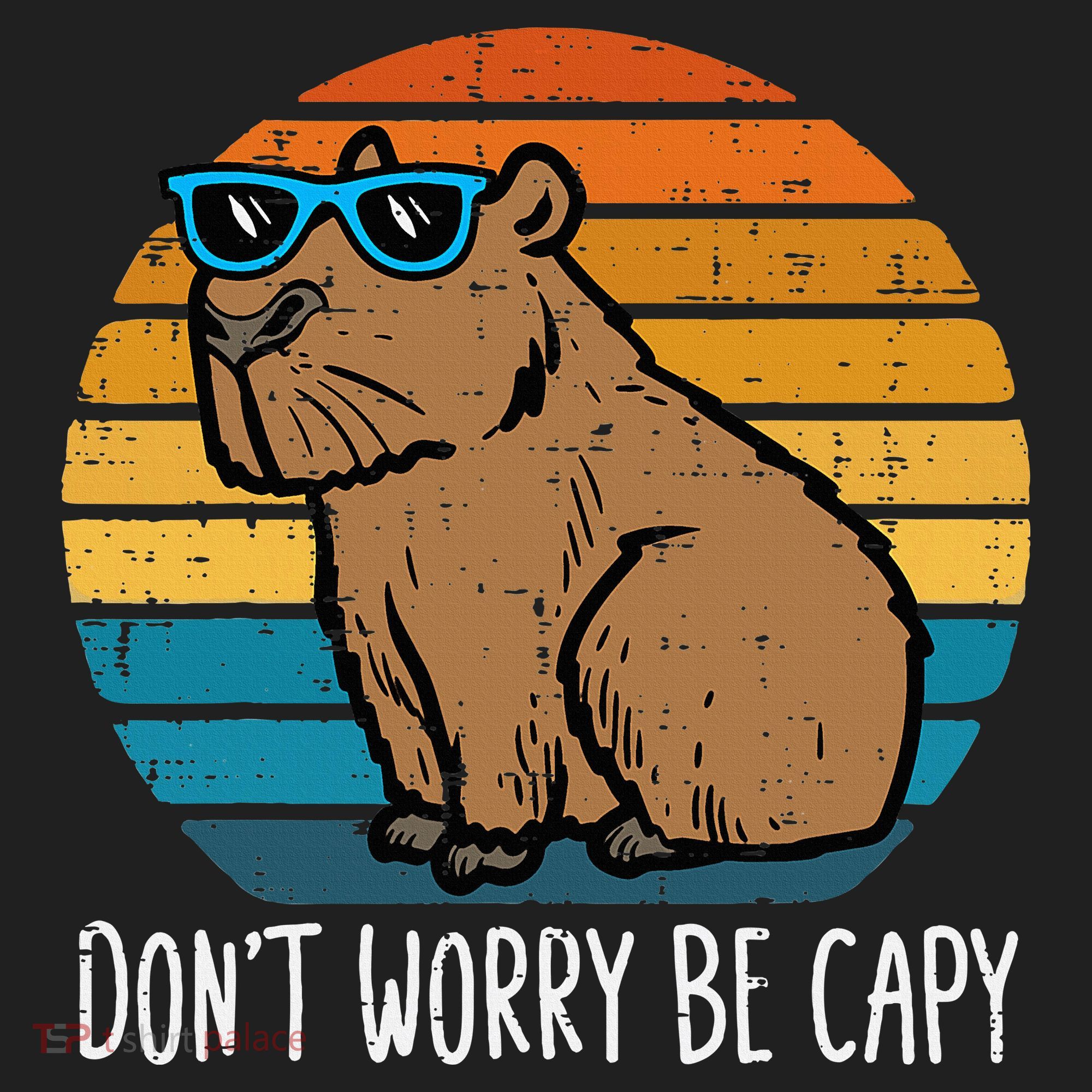 Dont Worry Be Capy Capybara Beanie