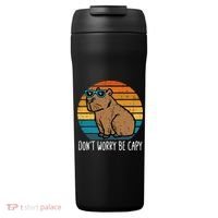 Dont Worry Be Capy Capybara 24oz Duet Stainless Steel Tumbler thumb 0