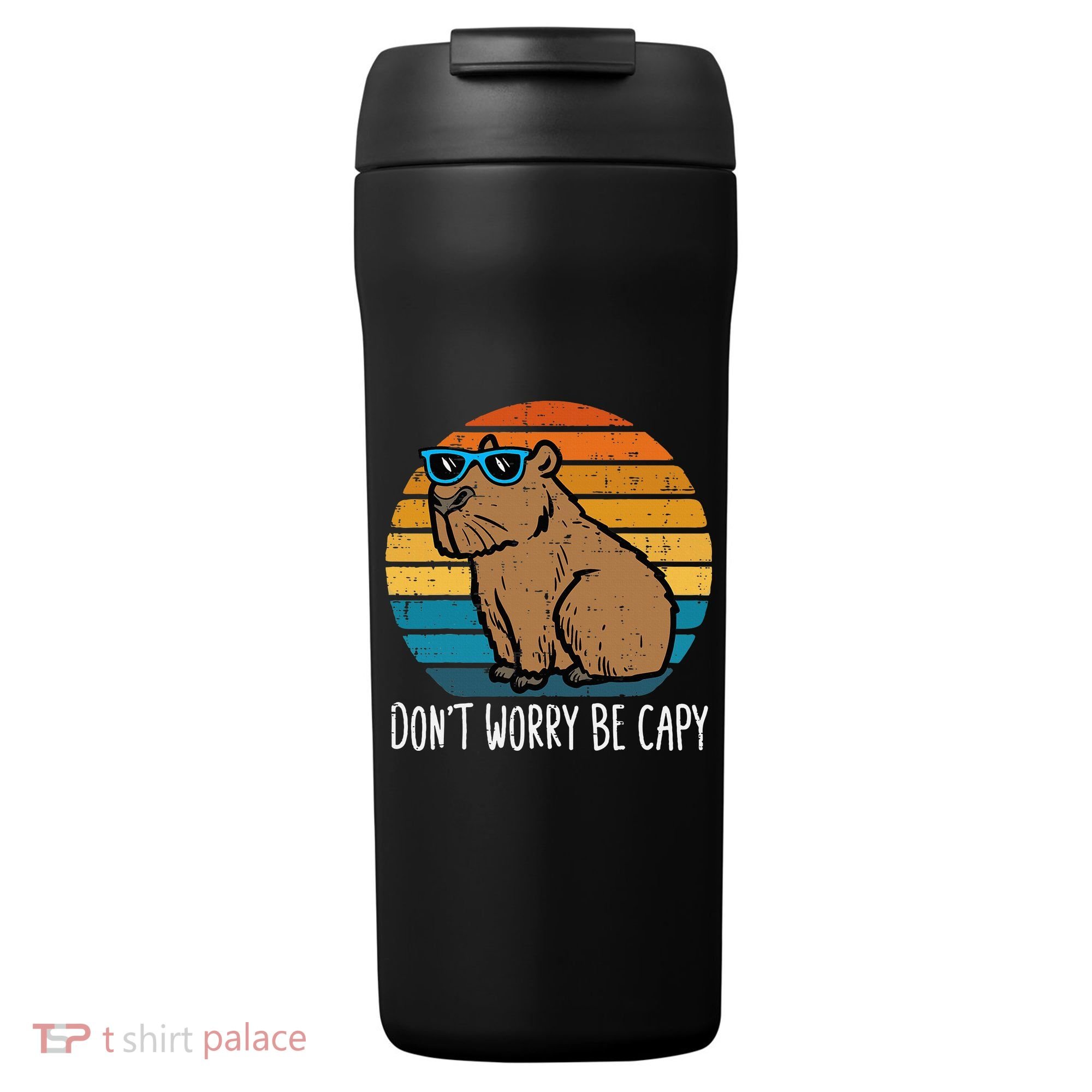 Dont Worry Be Capy Capybara 24oz Duet Stainless Steel Tumbler