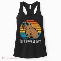Dont Worry Be Capy Capybara Women's Tank Top thumb 0