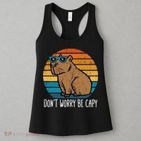 Dont Worry Be Capy Capybara Women's Tank Top thumb 3