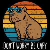 Dont Worry Be Capy Capybara Toddler Hoodie thumb 2
