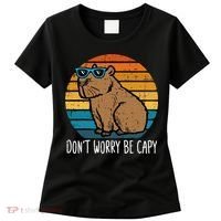 Dont Worry Be Capy Capybara Women's T-Shirt thumb 0