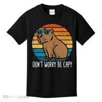 Dont Worry Be Capy Capybara Kids T-Shirt thumb 0