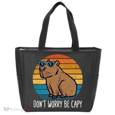 Dont Worry Be Capy Capybara Tote Bag