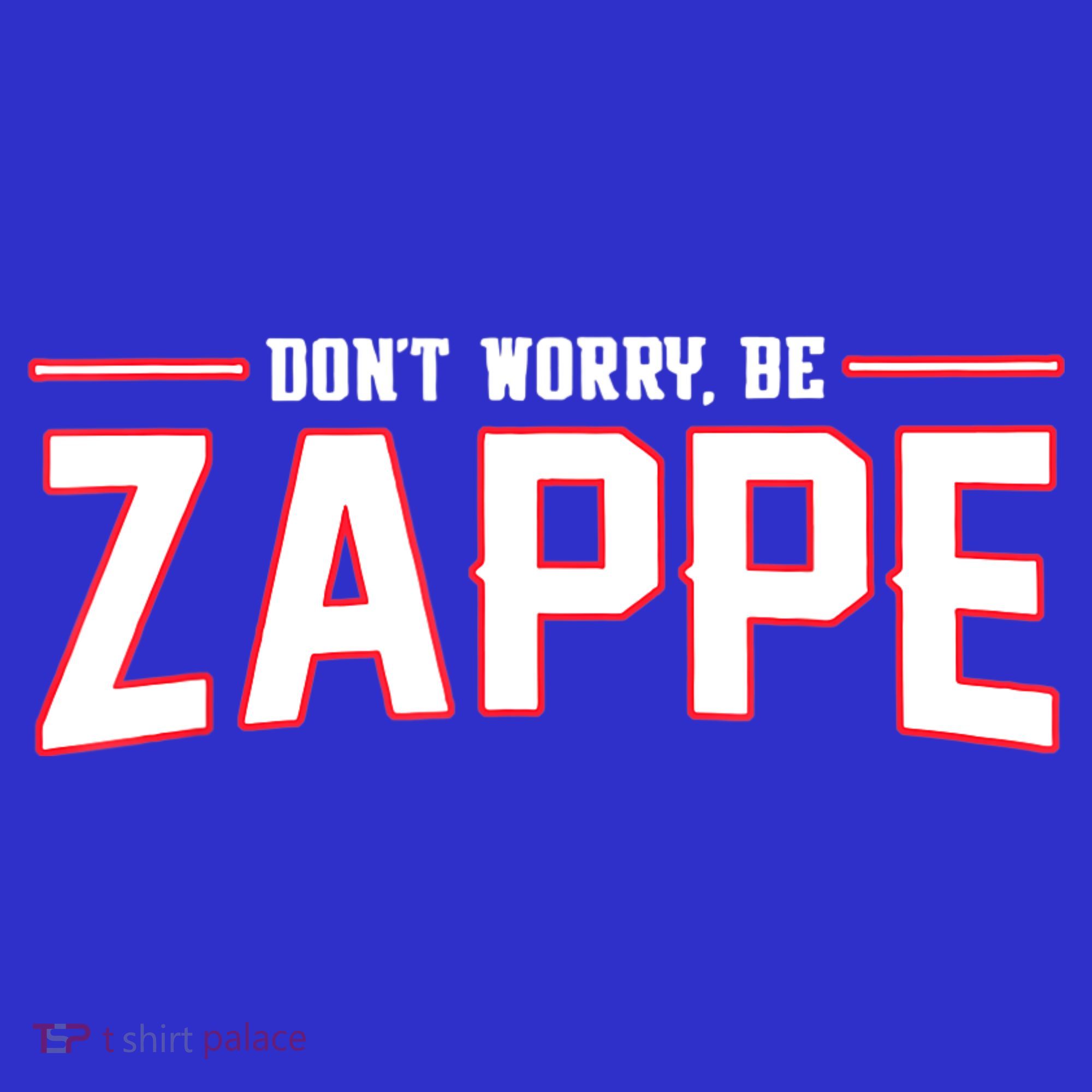 Don't Worry Be Zappe America Football Womens Polo