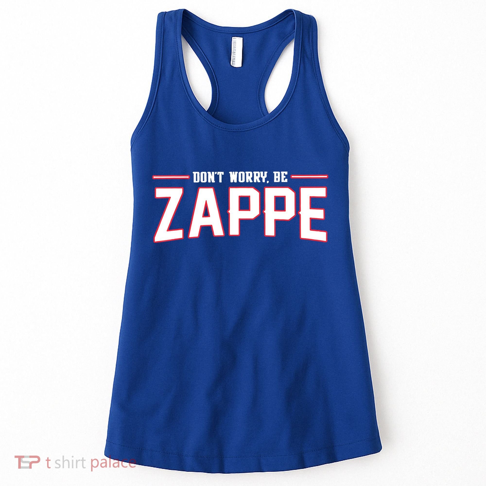 Don't Worry Be Zappe America Football Womens Women's Tank Top