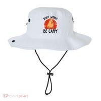 Dont Worry Be Cappy Capybara Animal Lover Funny Bucket Hat thumb 0