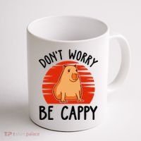 Dont Worry Be Cappy Capybara Animal Lover Funny Coffee Mug thumb 1