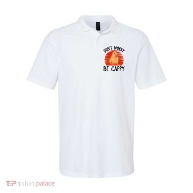 Dont Worry Be Cappy Capybara Animal Lover Funny Polo