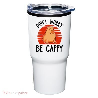 Dont Worry Be Cappy Capybara Animal Lover Funny Tumbler