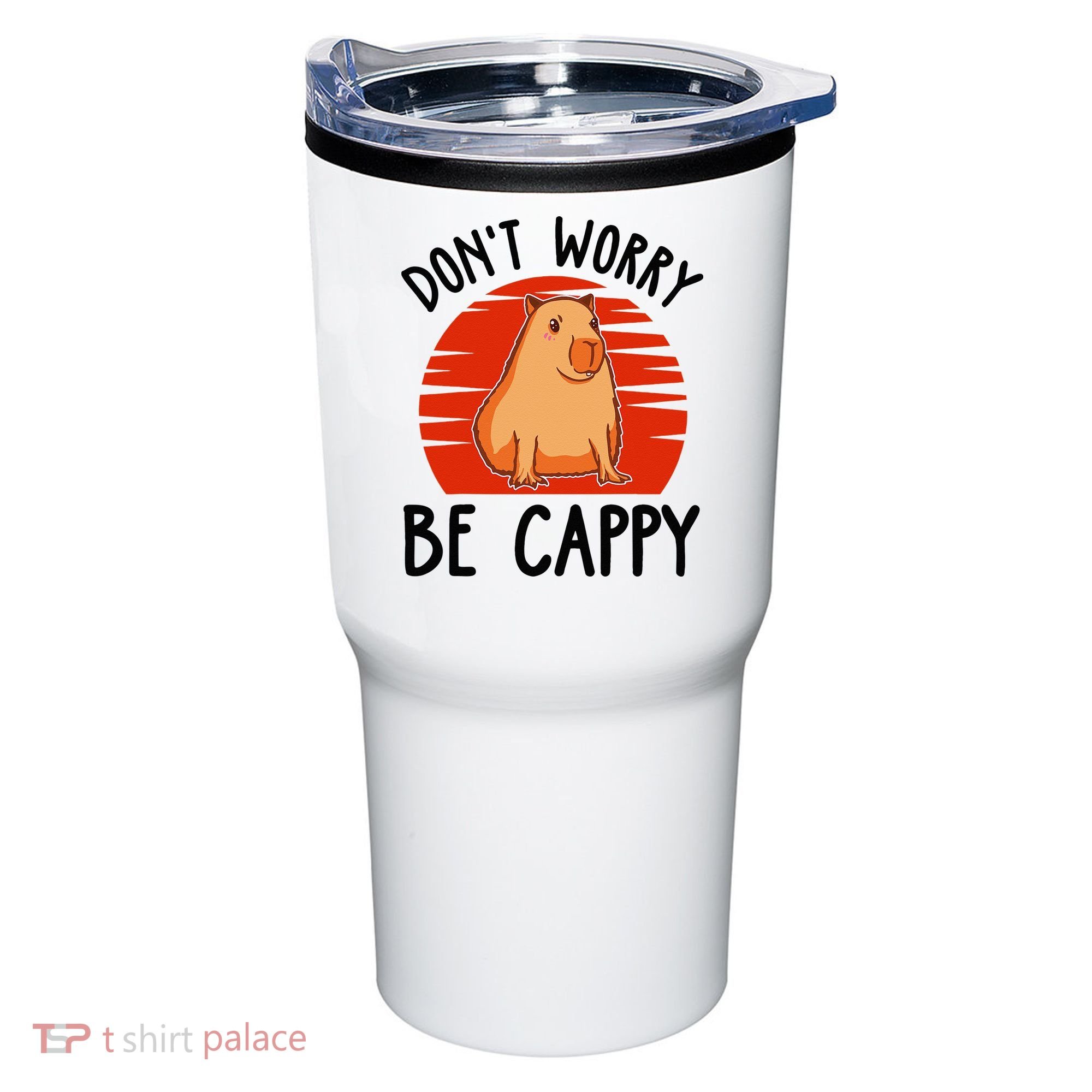 Dont Worry Be Cappy Capybara Animal Lover Funny Tumbler