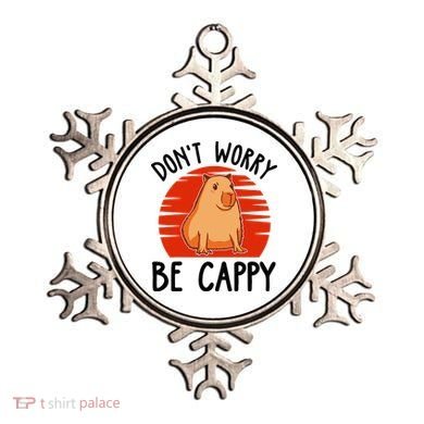 Dont Worry Be Cappy Capybara Animal Lover Funny Ornament