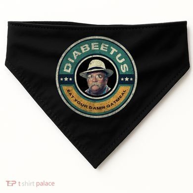 Diabeetus Wilford Brimley Copy USA-Made Doggie Bandana