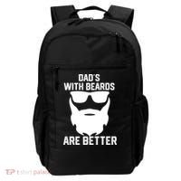 Dads With Beard Are Better Funny Bearded Dad Fathers Day Cool Gift Backpack thumb 0