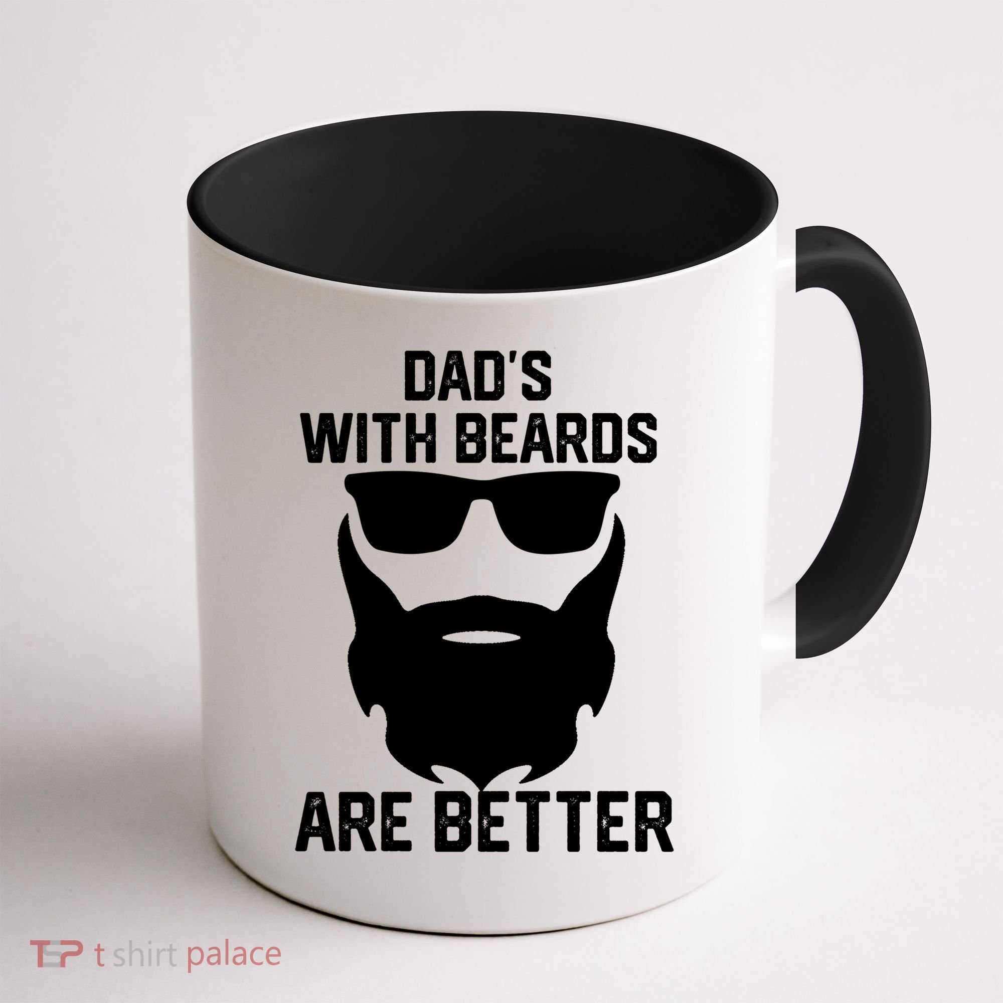 Dads With Beard Are Better Funny Bearded Dad Fathers Day Cool Gift Coffee Mug