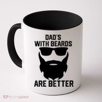 Dads With Beard Are Better Funny Bearded Dad Fathers Day Cool Gift Coffee Mug thumb 0
