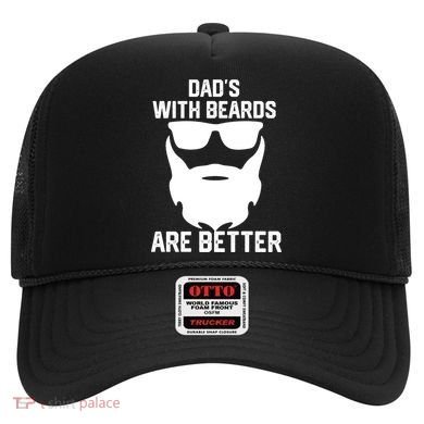 Dads With Beard Are Better Funny Bearded Dad Fathers Day Cool Gift Hat