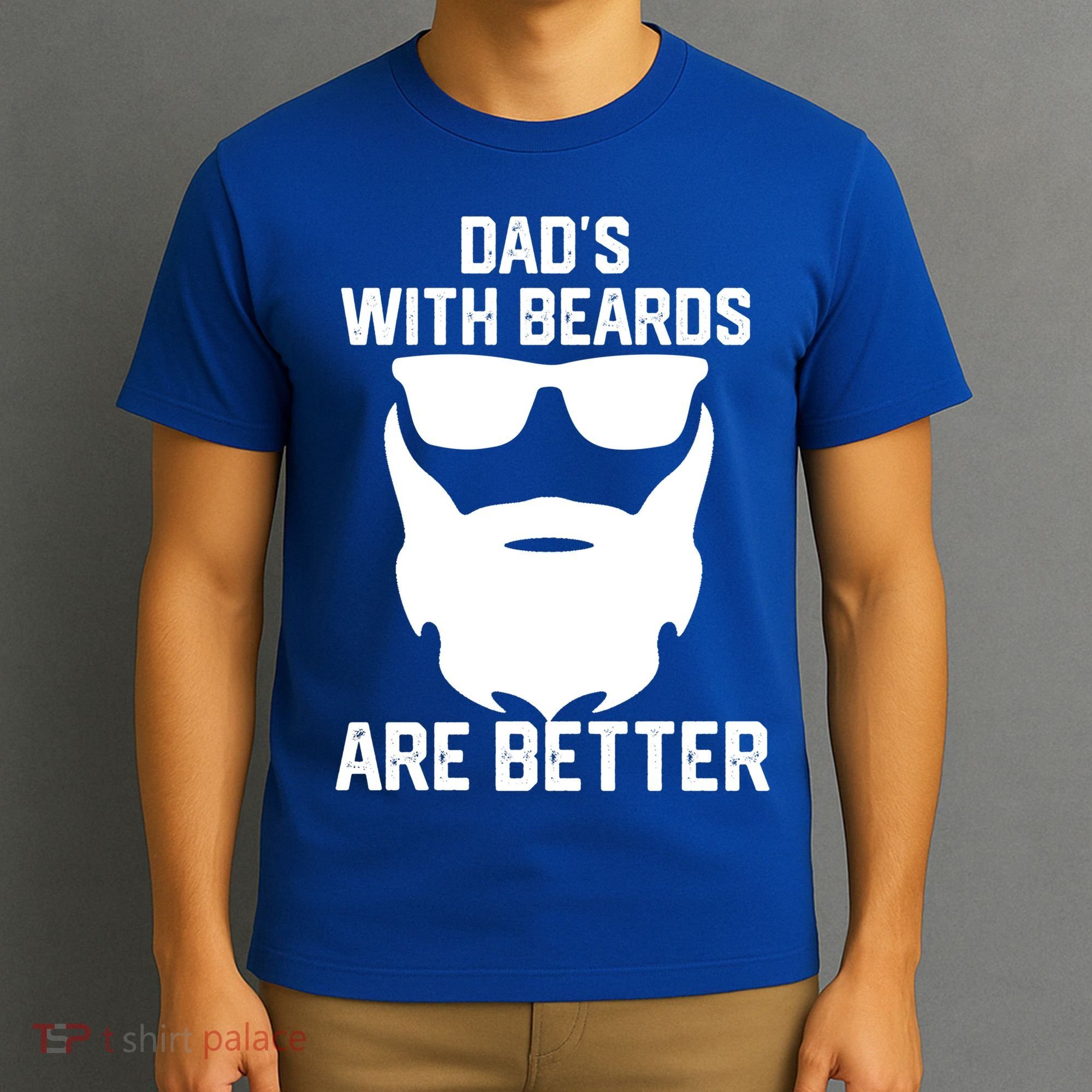 Dads With Beard Are Better Funny Bearded Dad Fathers Day Cool Gift T-Shirt