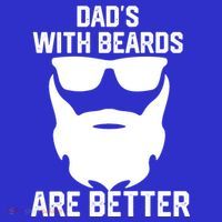 Dads With Beard Are Better Funny Bearded Dad Fathers Day Cool Gift Coaster thumb 2