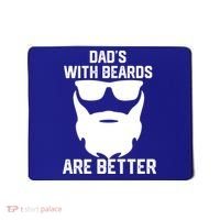 Dads With Beard Are Better Funny Bearded Dad Fathers Day Cool Gift Mousepad thumb 0