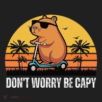 Don’T Worry Be Capy Cute Capybara Gift Women's Sweatshirt thumb 2