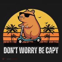 Don’T Worry Be Capy Cute Capybara Gift Backpack thumb 2