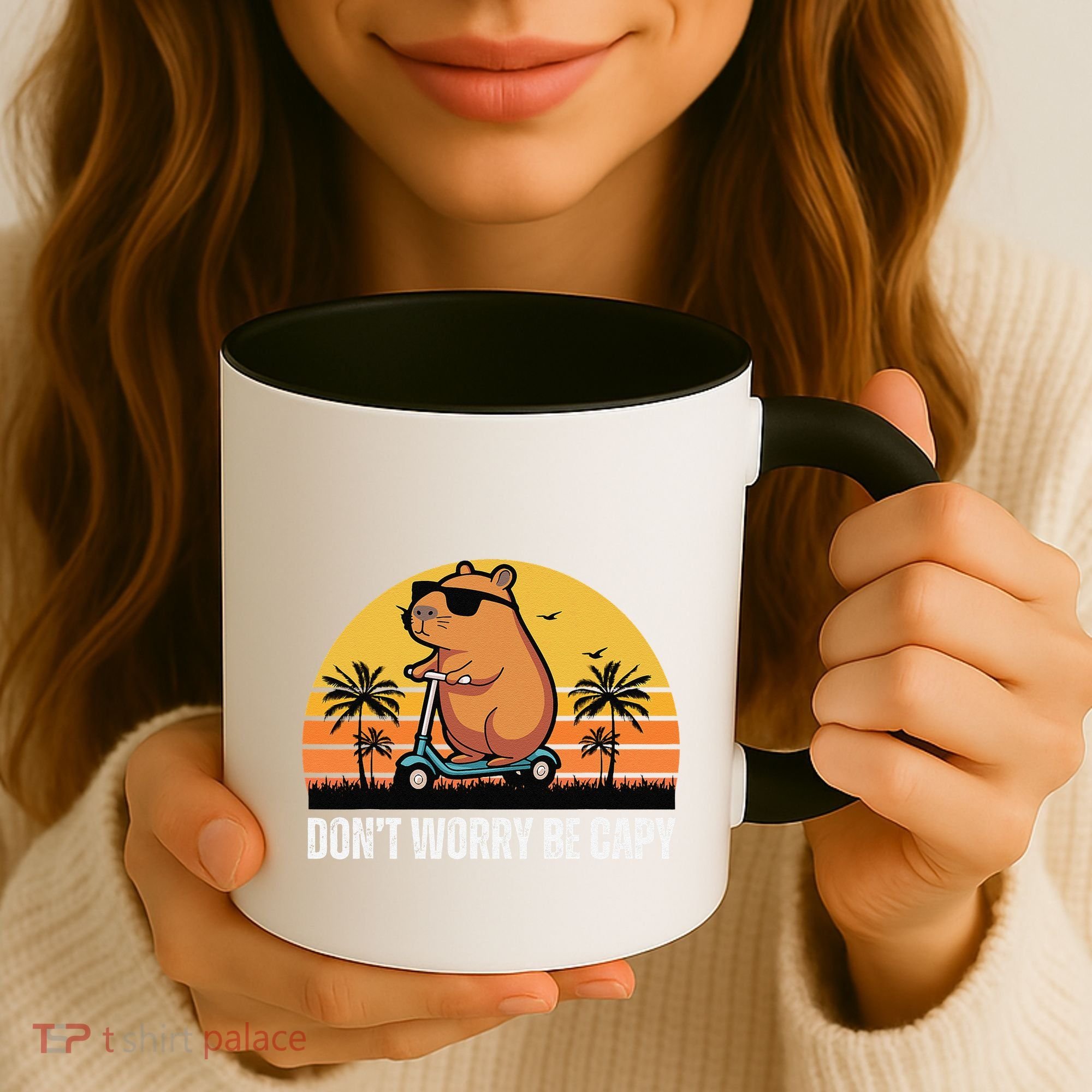 Don’T Worry Be Capy Cute Capybara Gift Coffee Mug