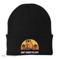 Don’T Worry Be Capy Cute Capybara Gift Beanie thumb 0