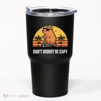 Don’T Worry Be Capy Cute Capybara Gift Tumbler thumb 0