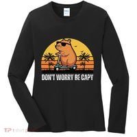 Don’T Worry Be Capy Cute Capybara Gift Women's Long Sleeve Shirt thumb 0