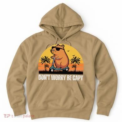 Don’T Worry Be Capy Cute Capybara Gift Hoodie