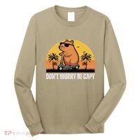 Don’T Worry Be Capy Cute Capybara Gift Long Sleeve Shirt thumb 0