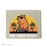 Don’T Worry Be Capy Cute Capybara Gift Mousepad thumb 0