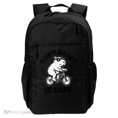 Dont Worry Be Capy Capybara Funny Capybara Backpack
