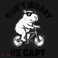 Dont Worry Be Capy Capybara Funny Capybara Backpack thumb 2