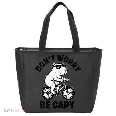Dont Worry Be Capy Capybara Funny Capybara Tote Bag